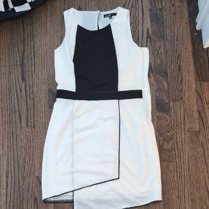 C. Luce Black and White Asymmetrical Dress